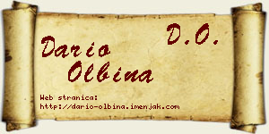 Dario Olbina vizit kartica